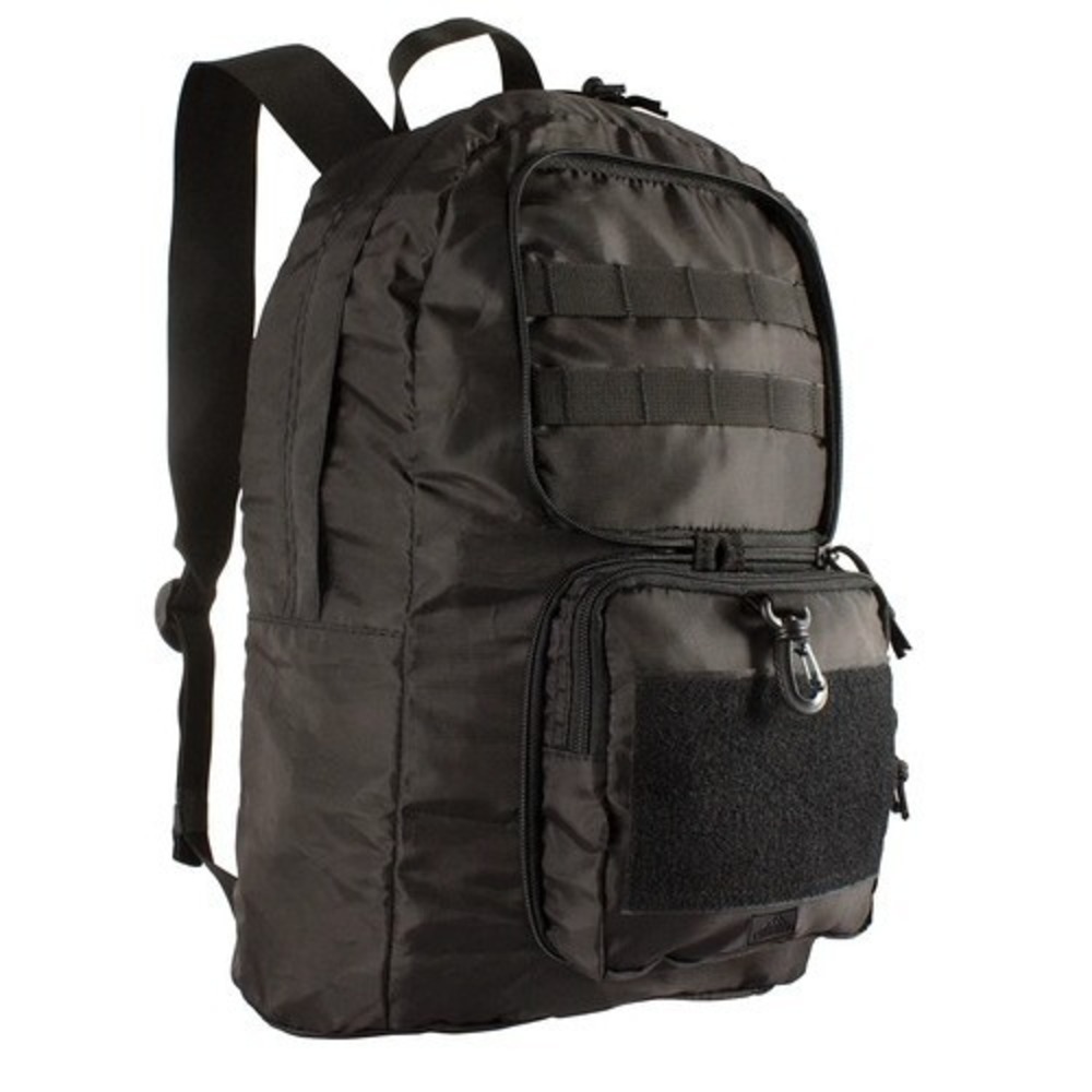 Red Rock Outdoor Gear Black Collapsible Backpack Tactical MOLLE Bag 85-001BLK